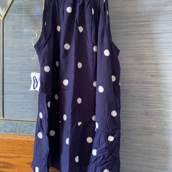 Navy blue polkadot top from Old Navy - Picture 5 of 5